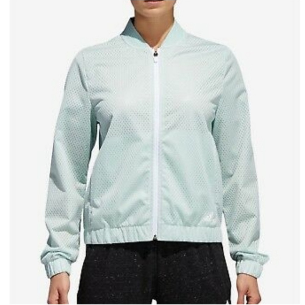 Adidas SID Summer Bomber Jacket Women’s Size Large Mint Green